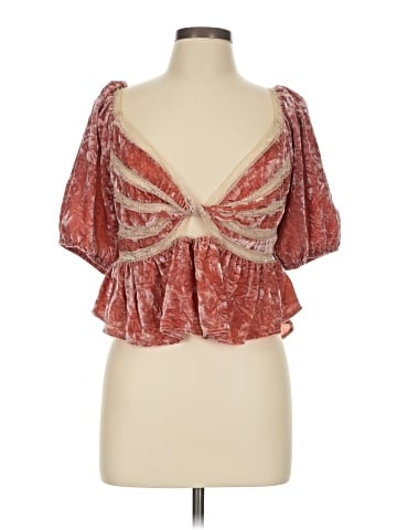 Free People Short Sleeve Blouse (view 1)