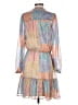 Boston Proper 100% Recycled Polyester Paisley Tan Casual Dress Size S - photo 2