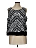 Bisou Bisou 100% Polyester Black Sleeveless Top Size L - photo 1