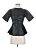 Cutely Covered Black Short Sleeve Blouse Size S - photo 1