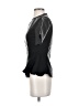Cutely Covered Black Short Sleeve Blouse Size S - photo 5