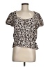Sanctuary 100% Recycled Polyester Tan Short Sleeve Blouse Size M - photo 1