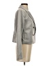 White House Black Market 100% Polyester Metallic Gray Blazer Size 4 - photo 4