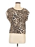Socialite 100% Polyester Tan Short Sleeve Top Size M - photo 1