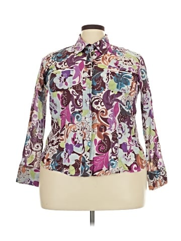 I.E. Relaxed 3/4 Sleeve Blouse (view 1)