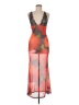 Shein Graphic Orange Cocktail Dress Size 6 - photo 1