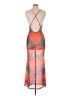 Shein Graphic Orange Cocktail Dress Size 6 - photo 2