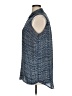 Simply Styled 100% Polyester Tweed Blue Sleeveless Blouse Size XL - photo 5