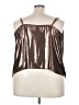 Torrid Metallic Gold Sleeveless Blouse Size 5X Plus (5) - photo 2