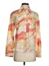 Kourt 100% Polyester Tie-dye Orange Long Sleeve Blouse Size S - photo 1