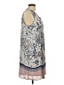 DR2 100% Polyester Paisley Blue Casual Dress Size L - photo 4