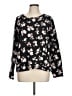 Victoria's Secret Floral Black Pullover Sweater Size L - photo 1