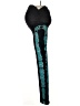 OmGirl Graphic Black Blue Active Pants Size M - photo 5
