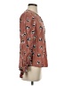 MEOW Pink Long Sleeve Silk Top Size 2 - photo 4