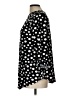 SJS Polka Dots Black 3/4 Sleeve Blouse Size L - photo 5