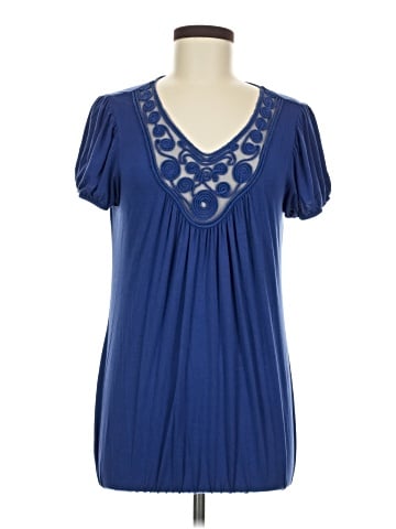 Cable & Gauge Short Sleeve Blouse (view 1)