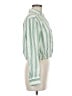 Future Collective Stripes Green Long Sleeve Button-Down Shirt Size M - photo 4