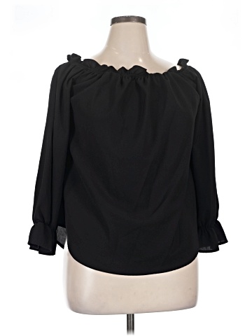 Natori 3/4 Sleeve Blouse (view 2)