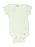 Gerber Solid Ivory Green Short Sleeve Onesie Size 0-3 mo - photo 1