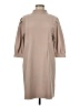 La Roque 100% Polyester Solid Tan Casual Dress Size M - photo 1