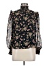 1.State 100% Polyester Black Long Sleeve Blouse Size M - photo 1