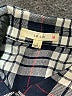 Le Lis 100% Rayon Plaid Black Long Sleeve Button-Down Shirt Size L - photo 7