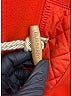 Burberry 100% Wool Orange Diamond Quilted Panel Duffle Coat Size 14 - photo 5