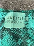 Judith March 100% Polyester Graphic Teal Cocktail Dress Size L - photo 7