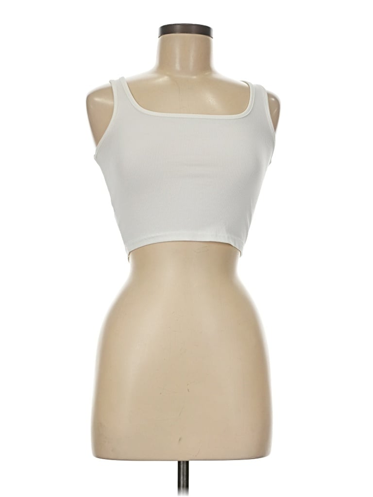 Pre-owned Unbranded Sports Bra In White