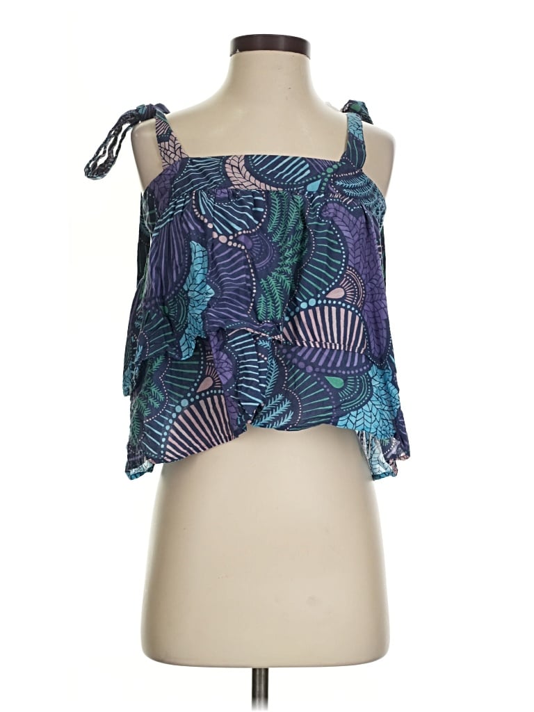 Pre-owned Warm Sleeveless Blouse In Blue