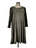 Assorted Brands 100% Polyester Metallic Silver Casual Dress Size L - photo 1