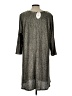 Assorted Brands 100% Polyester Metallic Silver Casual Dress Size L - photo 2
