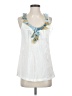 One September White Sleeveless Blouse Size S - photo 1