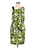 Worth 100% Silk Graphic Green Cocktail Dress Size 8 - photo 1