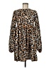 ASOS Design Animal Print Brown Casual Dress Size 8 - photo 1