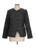 Rachel Zoe 100% Polyester Tweed Gray Blazer Size L - photo 1