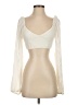 Garage 100% Polyester Ivory Long Sleeve Top Size S - photo 1