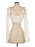 Garage 100% Polyester Ivory Long Sleeve Top Size S - photo 2