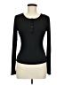 Unbranded Black Long Sleeve Henley Size M - photo 1