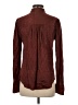Express Burgundy Long Sleeve Blouse Size S - photo 2