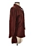 Express Burgundy Long Sleeve Blouse Size S - photo 4