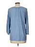 Croft & Barrow Blue 3/4 Sleeve Blouse Size L - photo 2