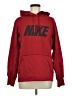 Nike 100% Polyester Red Pullover Hoodie Size M - photo 1
