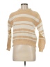 Veda Stripes Tan Turtleneck Sweater Size M - photo 1