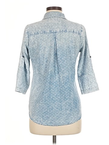 Unbranded 3/4 Sleeve Button-Down Shirt (view 2)