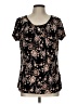 Adrienne Vittadini Black Short Sleeve Blouse Size L - photo 1