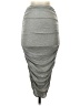Win Win Solid Gray Casual Skirt Size S - photo 1