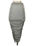 Win Win Solid Gray Casual Skirt Size S - photo 2