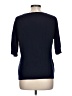 St. John Blue 3/4 Sleeve Top Size L - photo 2
