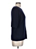 St. John Blue 3/4 Sleeve Top Size L - photo 4